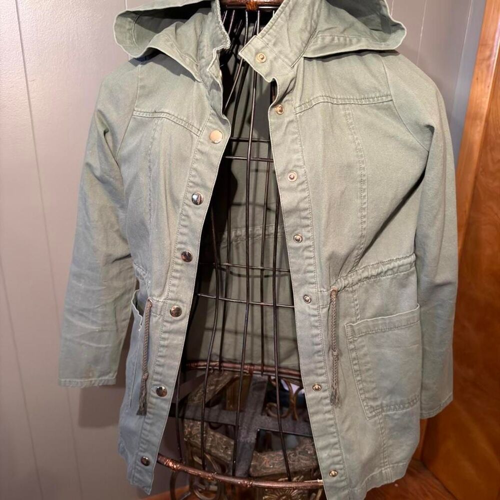 Forever-21 Women's Green and Khaki Jacket